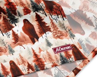 Sasquatch Pattern All-over print bandana