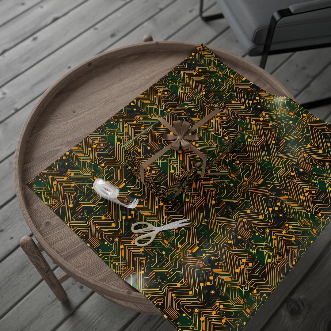Wrapping Paper Electrical Circuit Board Pattern Wrapping Paper - Etsy