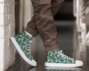 Chaussures montantes en toile de style hawaïen pour hommes