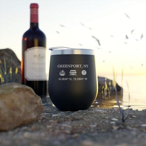 Tazza isolata sottovuoto in rame da 12 once di Greenport, NY