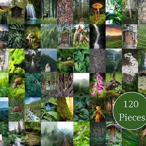 Green Wall Collage Kit | Indie Room Decor, VSCO Wall Collage Kit
