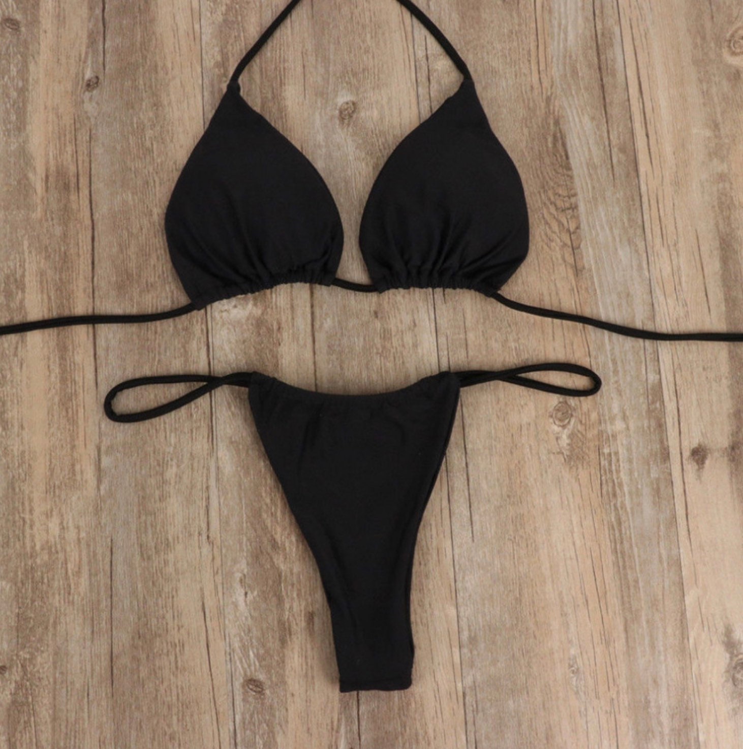 Black String Bikini Etsy Australia