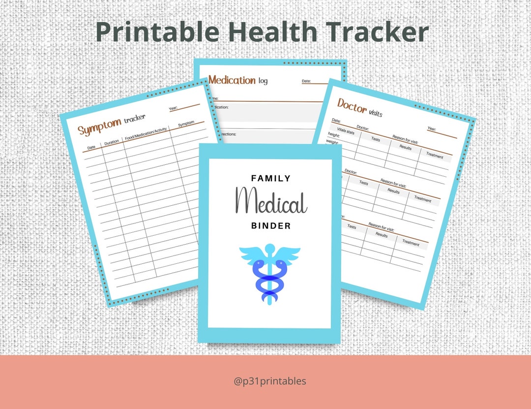Medical Binder Printable, Family Medical Binder - Etsy