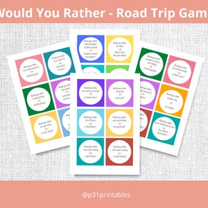 Möchtest du lieber Road Trip Spiel für Kinder