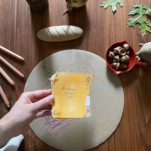 Rimas de la hora del círculo de otoño y mini folleto imprimible