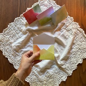 Painted Notes Printable Envelope Cards