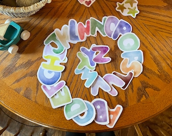 Rustikales Alphabet Set zum Ausdrucken für das Waldorf Zuhause