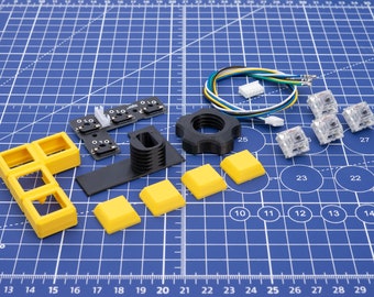 T-Spin+ - J-Shaped - Tetromino shaped WASD pad for arcade sticks