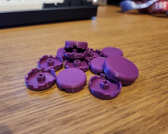 Low profile round 3D printed button caps for MX/Choc v2