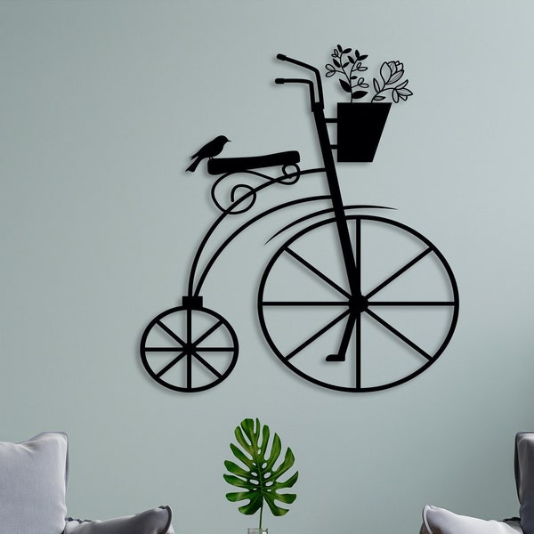 Metal Bicycle Wall Art, Nostalgia Bike Art, Bicycle Wall Decor ,Bike Wall Art ,Unique Home Decor, Fahrrad, Cycling Wall Decor, Bike Gifts