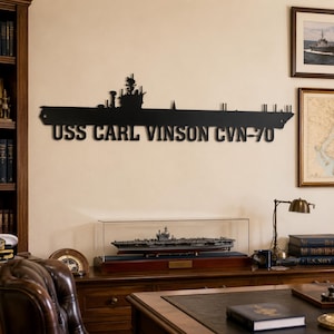 Personalized US Navy Ships Metal Wall Art, Navy Ship Decor, Navy Veterans Gift, Battleship Metal Sign, Military Gift, Navy Metal Decor