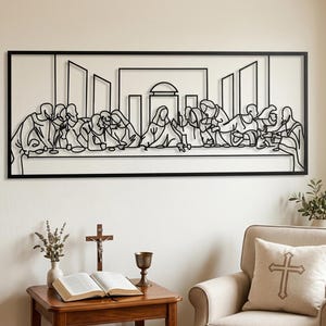 last supper metal wall decor