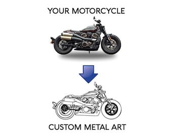 Decoración de pared de metal personalizada para motocicleta, letrero de pared personalizado para motocicleta, regalo para amantes de las motocicletas, accesorios de decoración para motocicletas.