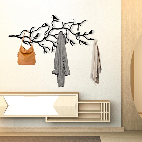 Entryway Wall Art Metal Wall Coat Rack Metal Tree Coat Rack With