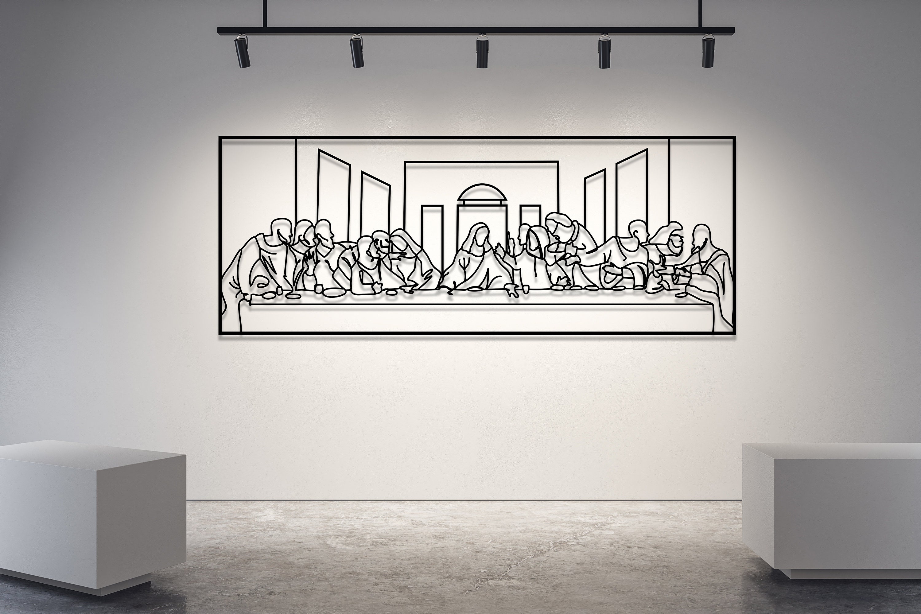 Jesus Last Supper Metal Wall Art by Leonardo Da Vinci Artwork | Etsy ...