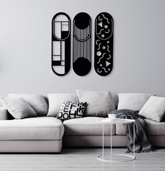 Decoraciones de arte de pared Adorno colgante Obra de arte de metal para  sala de estar Baño Estilo C Colco Decoraciones de arte de pared