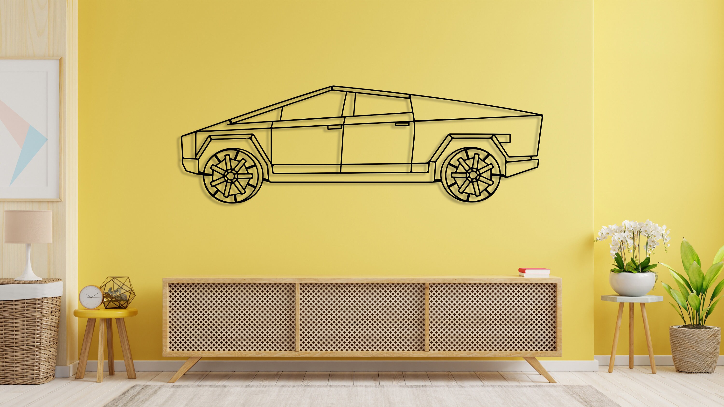 Custom Car Metal Silhouette Wall Art Your Own Car Wall Decor Etsy