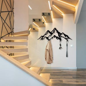 Functional art piece for organizing coats and essentials