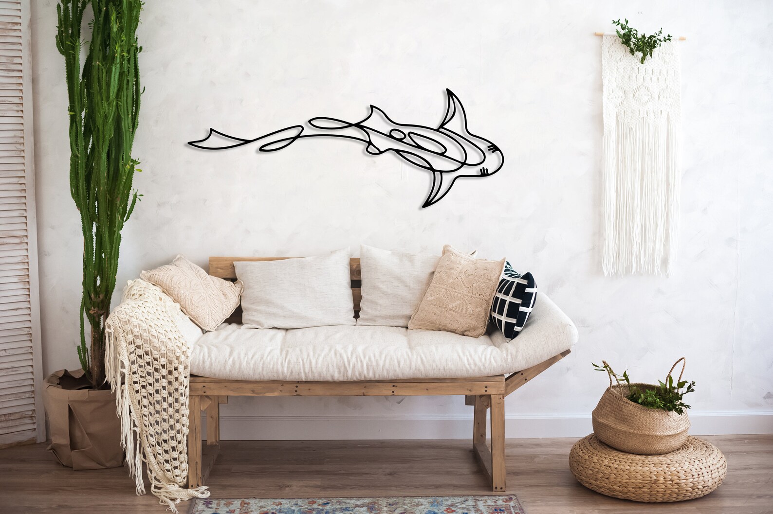 Shark Metal Wall Art Shark Themed Modern Design Wall Decor Etsy