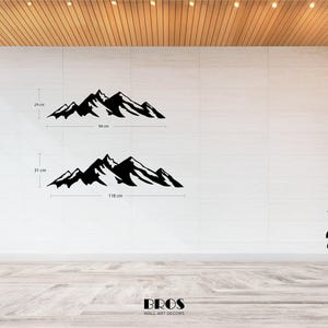 Mountain Wall Art, Large Mountain Wall Art, Mountain Metal Wall Art, Nature Mountain Metal Decor, Hill Metal Decor, Fireplace Metal Wall Art image 7