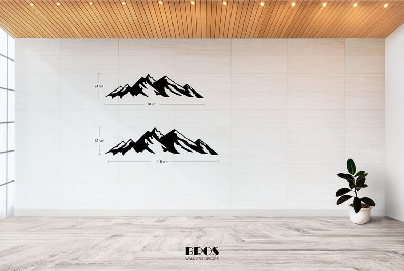 Mountain Wall Art, Large Mountain Wall Art, Mountain Metal Wall Art, Nature Mountain Metal Decor, Hill Metal Decor, Fireplace Metal Wall Art image 7
