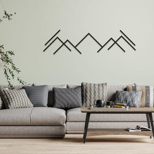 Metal Stripes Wall Decoration Set of 30, Modern Minimalist Design Living Room Art, 30 Pieces Wall Art, Unique Home Decor, Housewarming Gift image 3