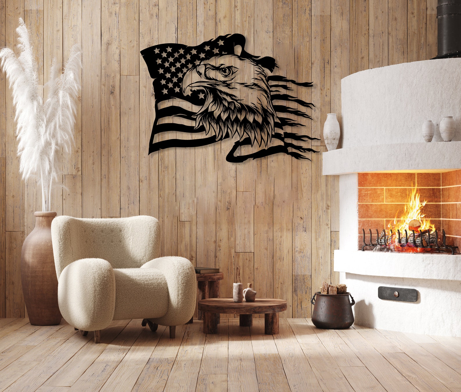 American Eagle Metal Wall Art American Flag Wall Decor US - Etsy