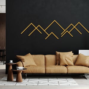 Metal Stripes Wall Decoration Set of 30, Modern Minimalist Design Living Room Art, 30 Pieces Wall Art, Unique Home Decor, Housewarming Gift Gold