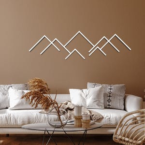 Metal Stripes Wall Decoration Set of 30, Modern Minimalist Design Living Room Art, 30 Pieces Wall Art, Unique Home Decor, Housewarming Gift White