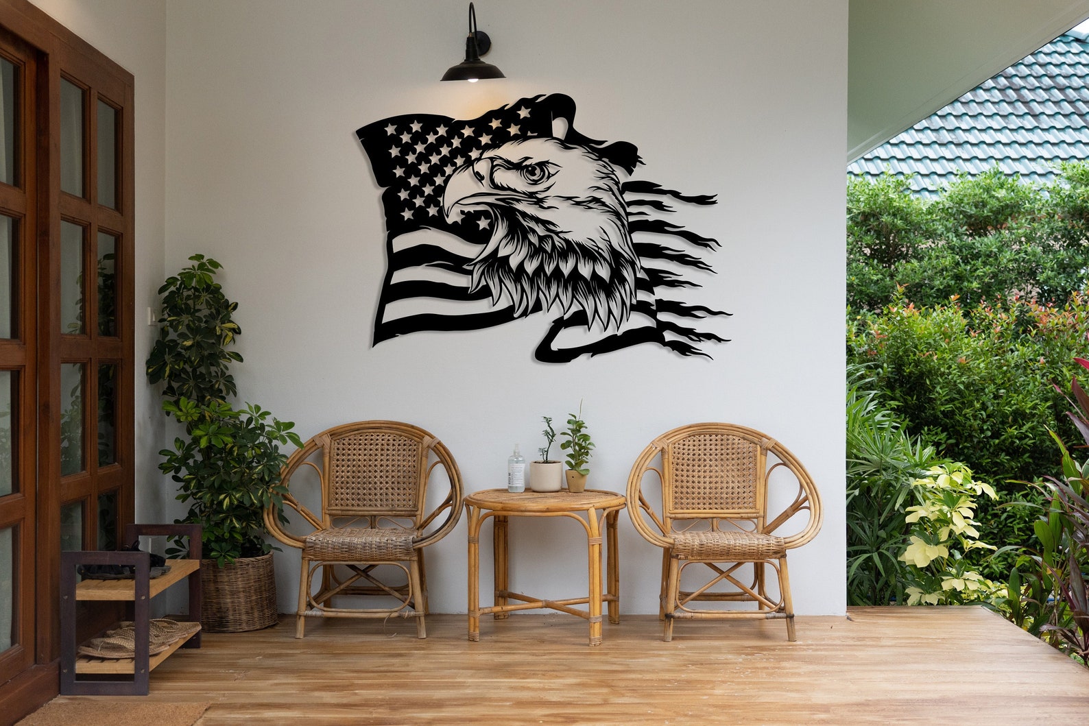 American Eagle Metal Wall Art American Flag Wall Decor US - Etsy