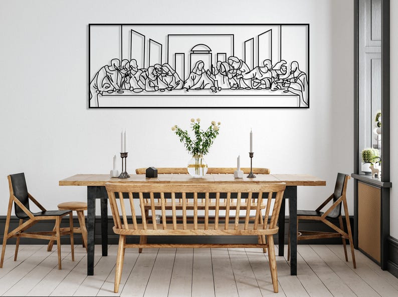 Last Supper Metal Wall Art