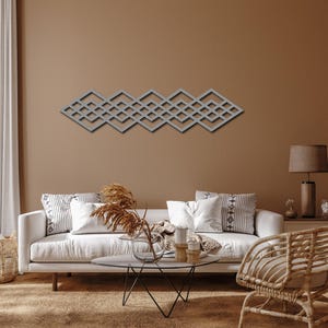 Metal Stripes Wall Decoration Set of 30, Modern Minimalist Design Living Room Art, 30 Pieces Wall Art, Unique Home Decor, Housewarming Gift Silver