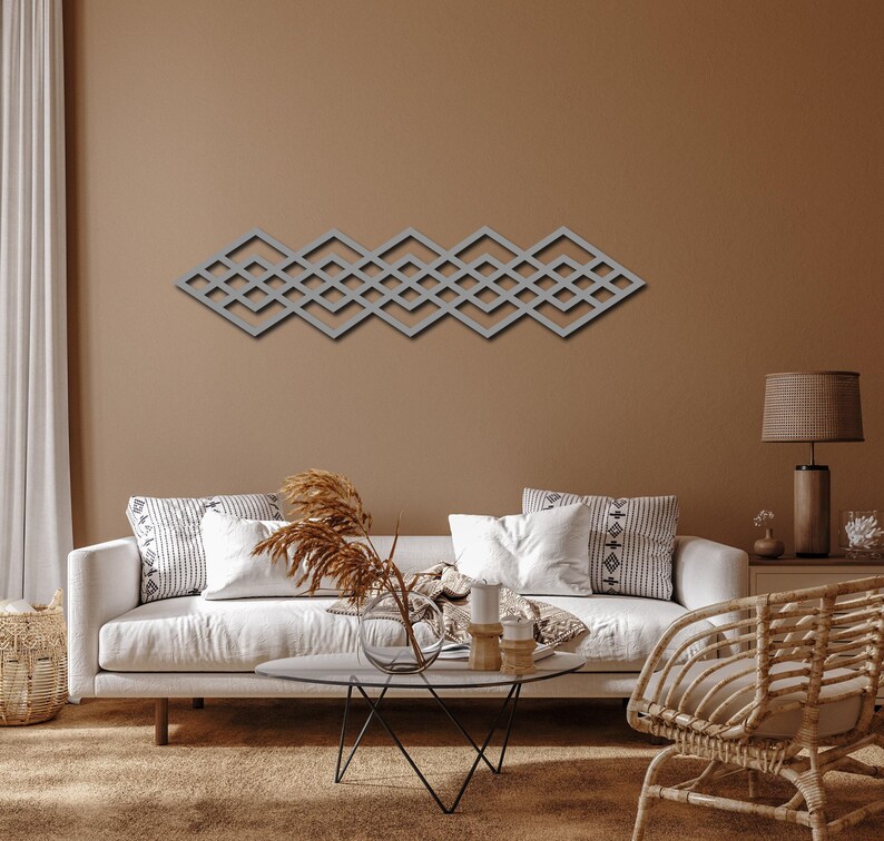 Metal Stripes Wall Decoration Set of 30, Modern Minimalist Design Living Room Art, 30 Pieces Wall Art, Unique Home Decor, Housewarming Gift Silver