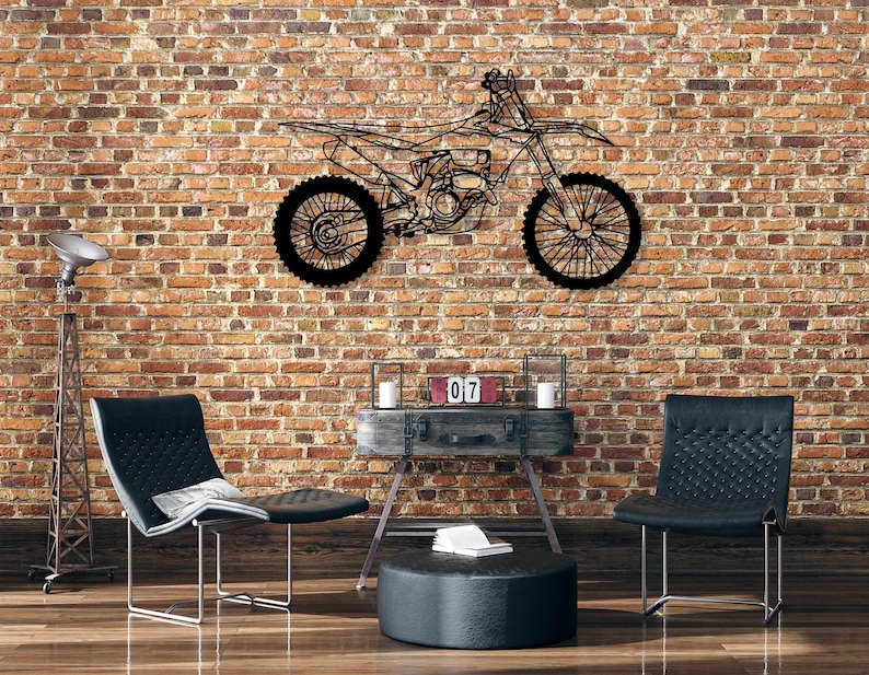 Custom Motorcycle Metal Decor Wall Art, Personalized Motorcycle Wall Sign, Motorcycle Lover Gift for Men, Motorcycle Accessories Decor image 8