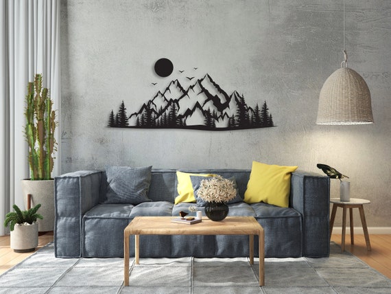 Mountain Metal Wall Art Decor Range View Nature And Canada - Mountain Home Decor Canada Mountain Metal Wall Art Decor Range View Nature And Canada - Mountain Home Decor Canada