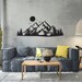 Mountain Metal Wall Art Decor, Mountain Range View, Nature and Forest Decorations, Home Decor, Metal Wall Hanging, Housewarming Gift Unique