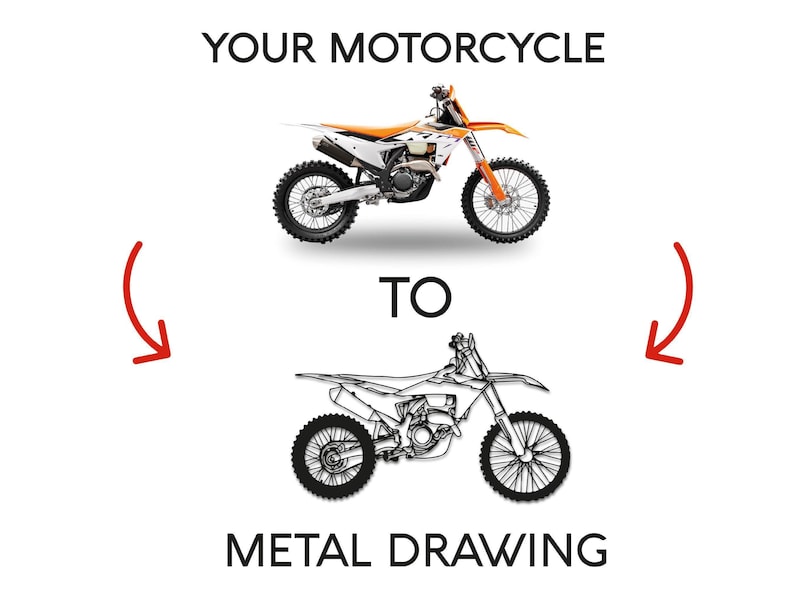 Custom Motorcycle Metal Decor Wall Art, Personalized Motorcycle Wall Sign, Motorcycle Lover Gift for Men, Motorcycle Accessories Decor image 2