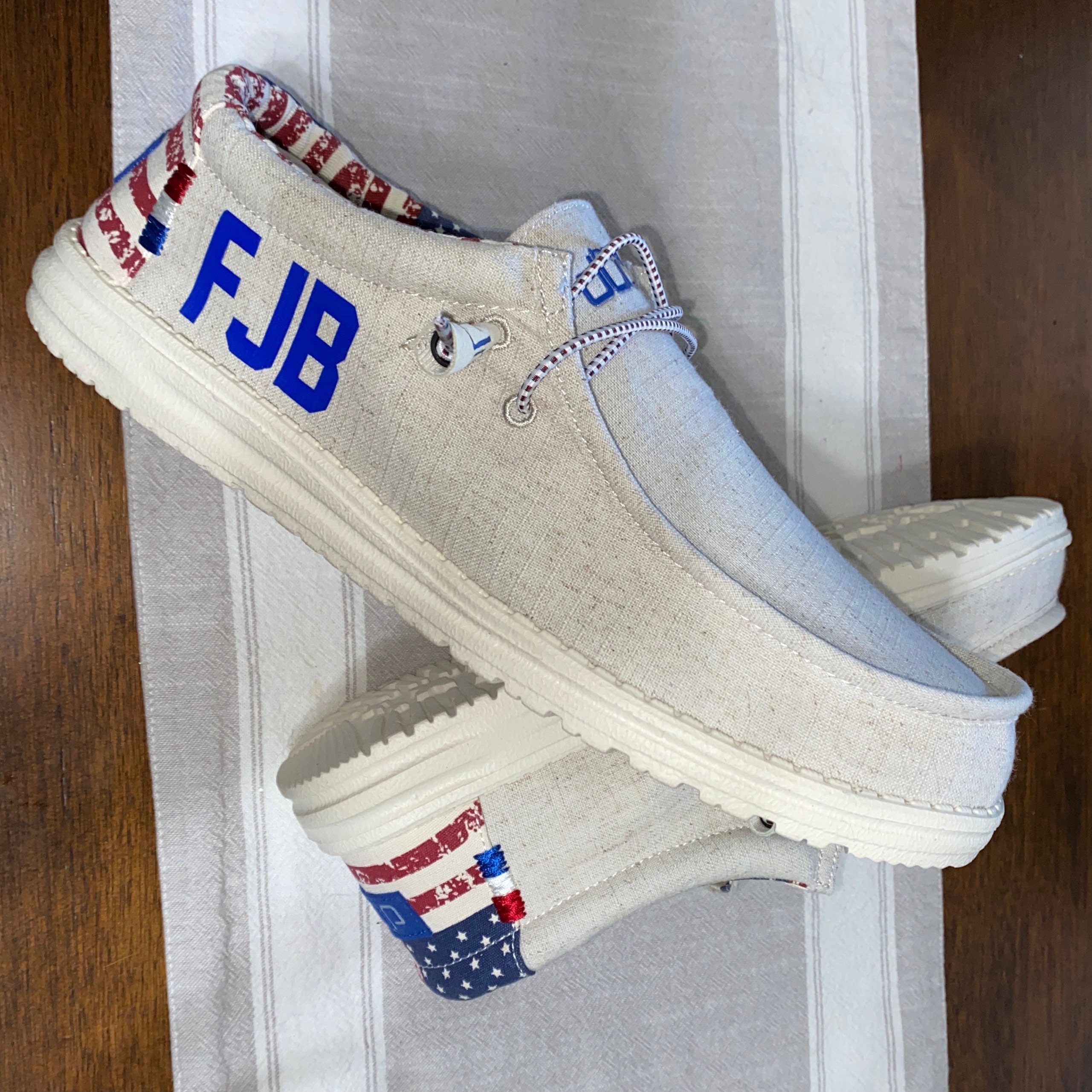 Custom Hey Dudes - FJB/Name/Logo