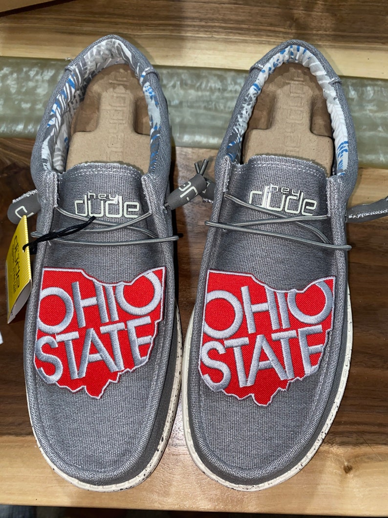 Ohio State Hey Dude Shoes Etsy Australia