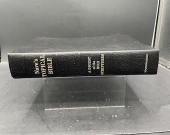 ネイブのトピック別聖書ダイジェスト 黒革製サムインデックス 1962年 サウスウェスタン