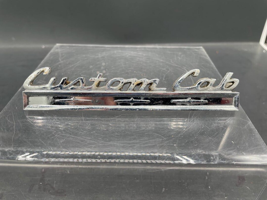 OEM 1968 - 1972 Ford Truck Custom Cab Metal Script Emblem - Etsy Australia