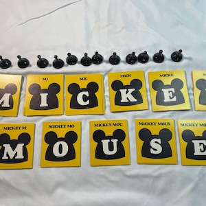 1976 Parker Bros Mickey Mouse Club Board Game Replacement Cards and Movers