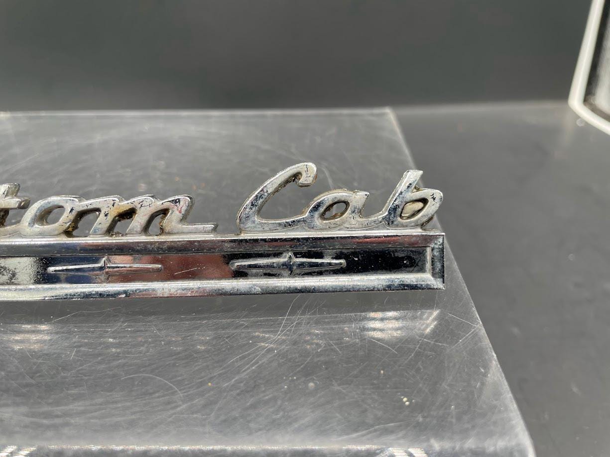 OEM 1968 - 1972 Ford Truck Custom Cab Metal Script Emblem - Etsy Australia