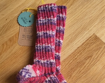 1 Paar handgestrickte Socken - Größe 38 - 39