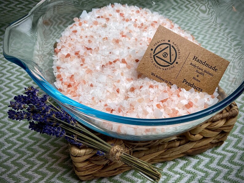Magnesium Dead Sea  Pink Himalayan Bath Salts Luxurious image 1
