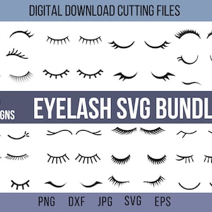 Wimpern und Brauen svg, Mädchen Augenbrauen svg, Frauenwimpern svg, Augenbrauen-Silhouette, hübsches Makeup svg, Mädchen-Gesicht svg, Wimpern Cutfile