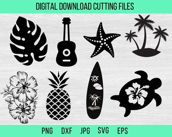 Hawaiian Svg, Hibiscus Svg, Hawaii Svg, Summer Vibes Svg, Hawaiian Flower Svg, Aloha Svg, Beach Life Svg, Svg, Png, Svg Files For Cricut