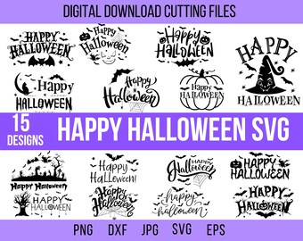 Happy Halloween SVG Bundle: 15 Designs (Digitaler Download)