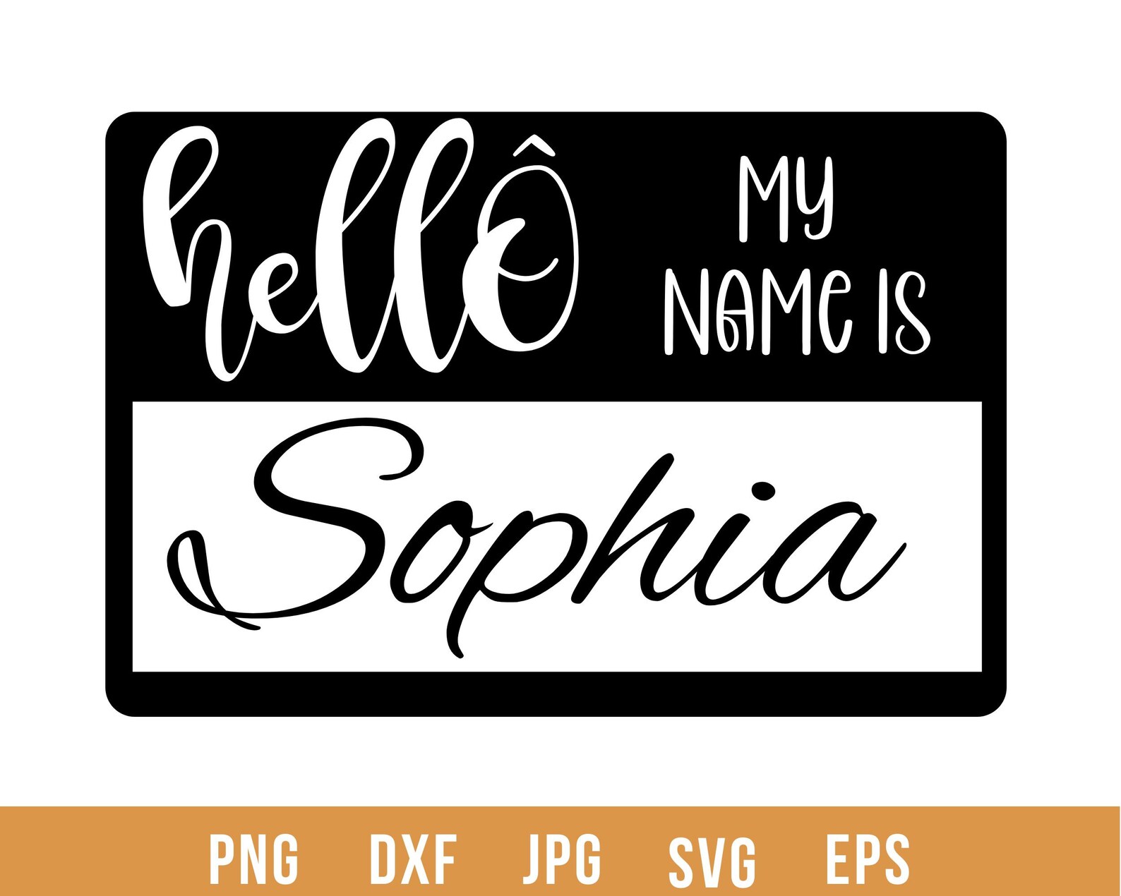 Hello My Name is Svg, Hello Svg, Newborn Svg, Hi Im New Here Svg, Name