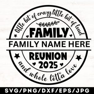 Reunión familiar SVG/2025 Reunión familiar Png/Diseño de camiseta de reunión familiar/Diseños de sublimación/Archivo SVG para descarga digital de Cricut Sublimación